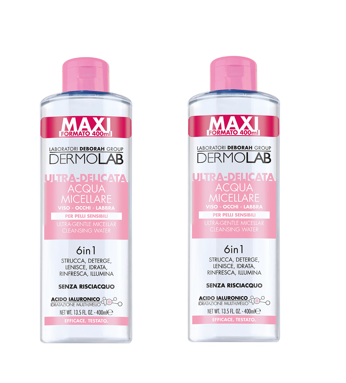 

Мицеллярная вода DermoLab Ultra-Gentle Micellar Cleansing Water 400 мл 2 шт, ультра-нежная