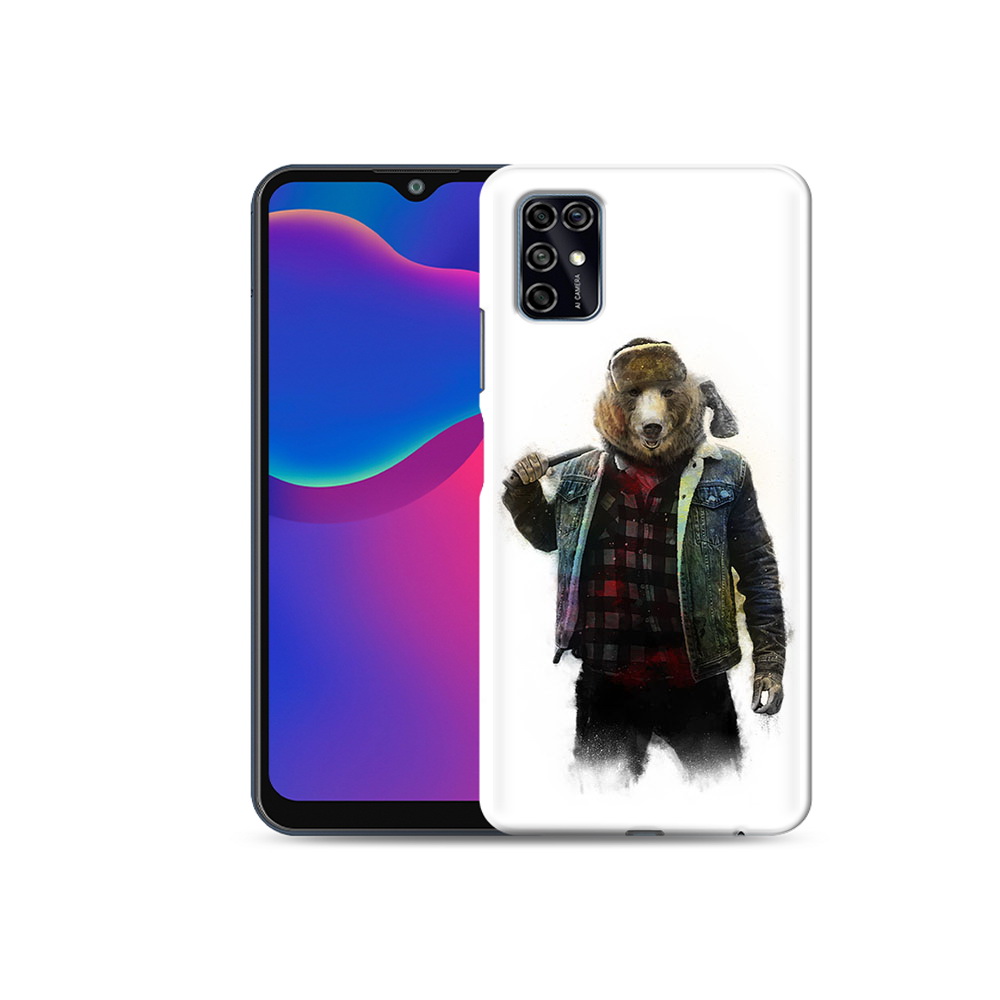 Чехол MyPads Tocco для ZTE Blade V2020 Smart медведь с топором (PT156449.442.469)