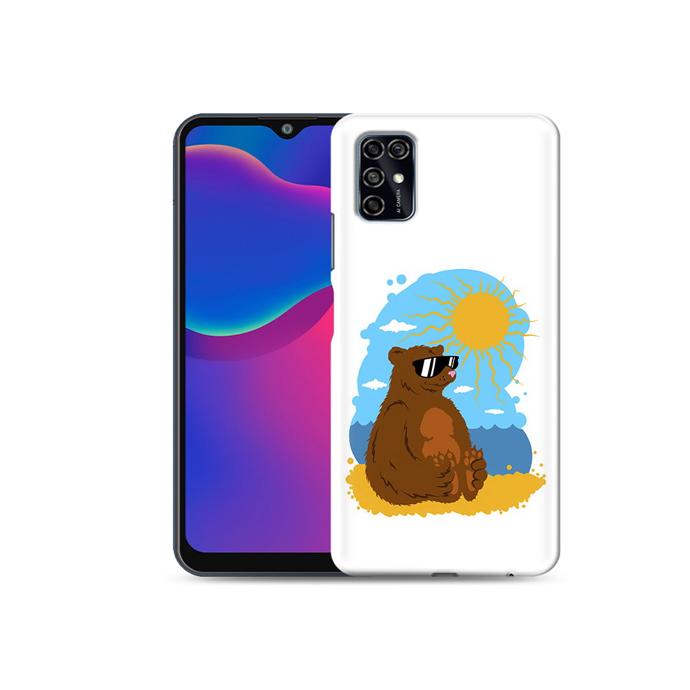 Чехол MyPads Tocco для ZTE Blade V2020 Smart медведь на чиле (PT156449.442.468)
