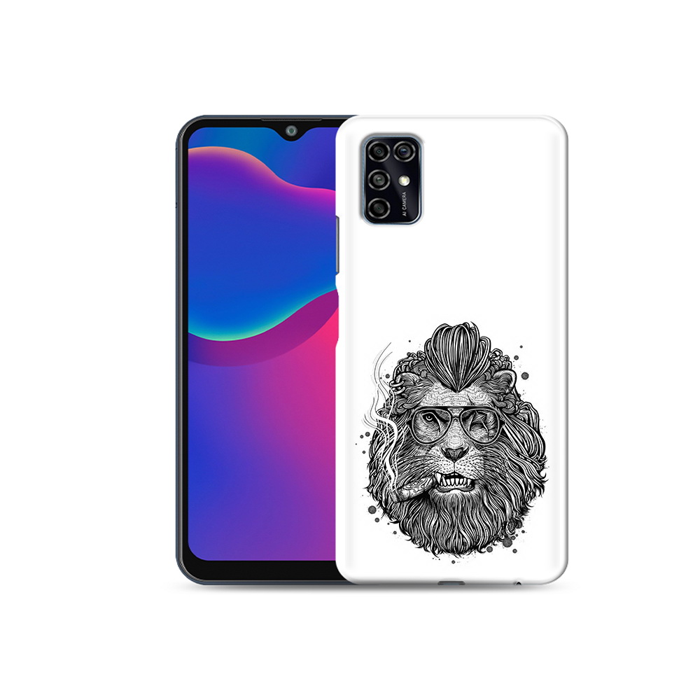 

Чехол MyPads Tocco для ZTE Blade V2020 Smart курящий лев (PT156449.442.432), Прозрачный, Tocco
