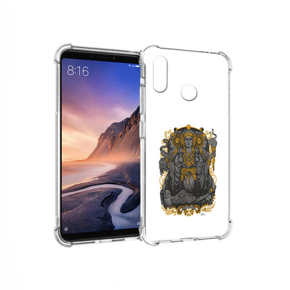

Чехол MyPads Tocco для Xiaomi Mi Max 3 божество с золотыми элементами (PT115366.313.241), Прозрачный, Tocco