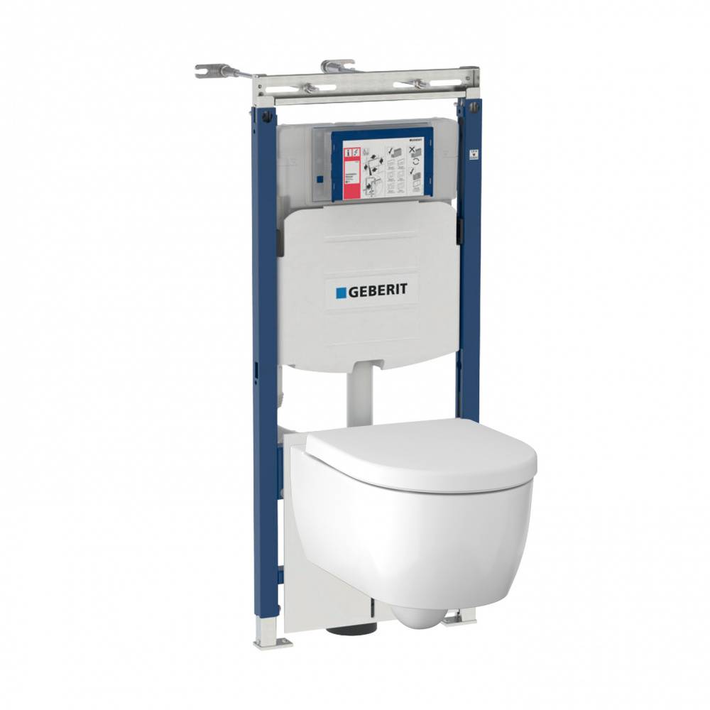 

Комплект унитаз с инсталляцией Geberit 500.362.TC.I, Белый, iCon