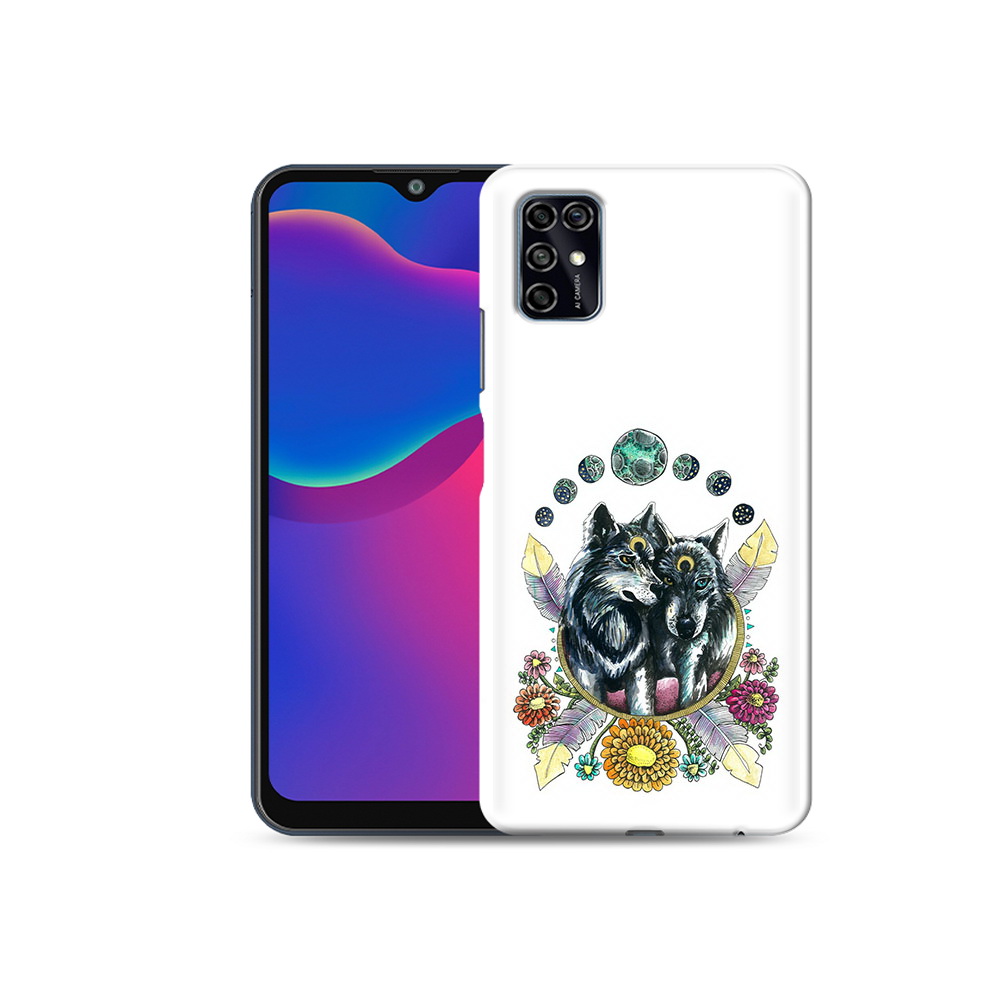 

Чехол MyPads Tocco для ZTE Blade V2020 Smart красивые волки абстракция (PT156449.442.408), Прозрачный, Tocco