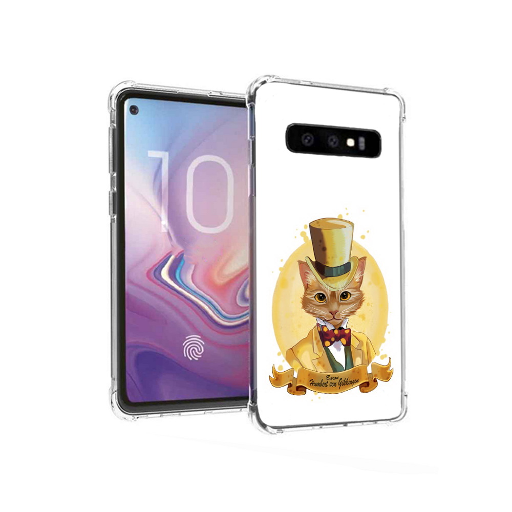 

Чехол MyPads Tocco для Samsung Galaxy S10 кот юрист (PT125897.498.401), Прозрачный, Tocco