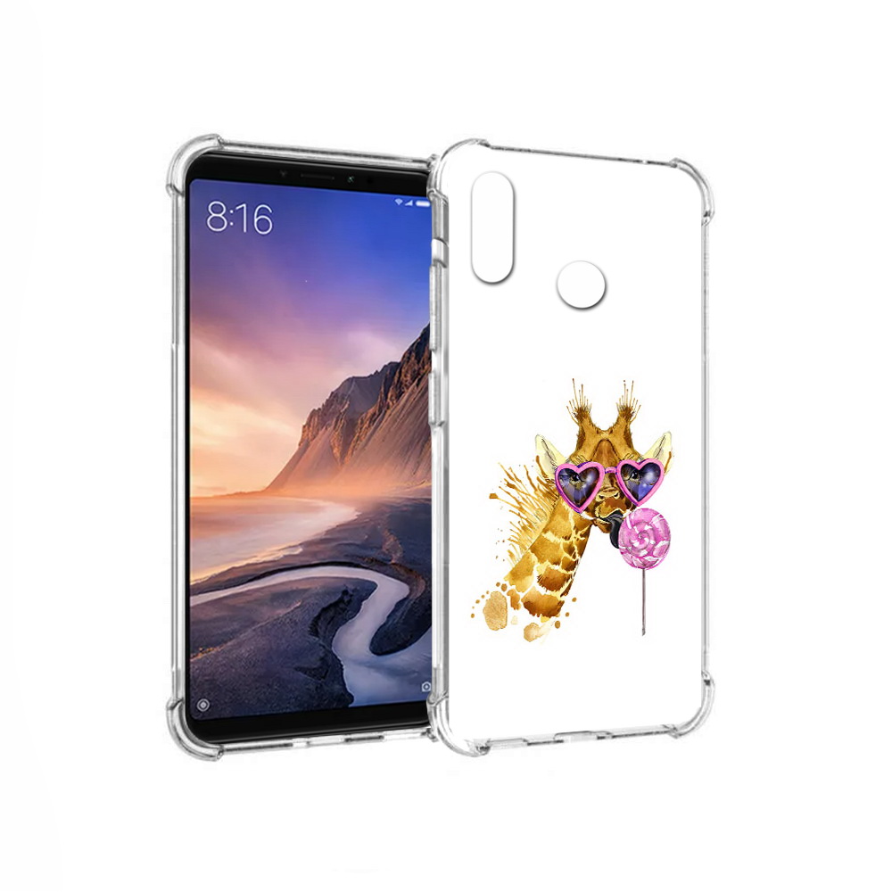 

Чехол MyPads Tocco для Xiaomi Mi Max 3 акварельный жираф (PT115366.313.217), Прозрачный, Tocco