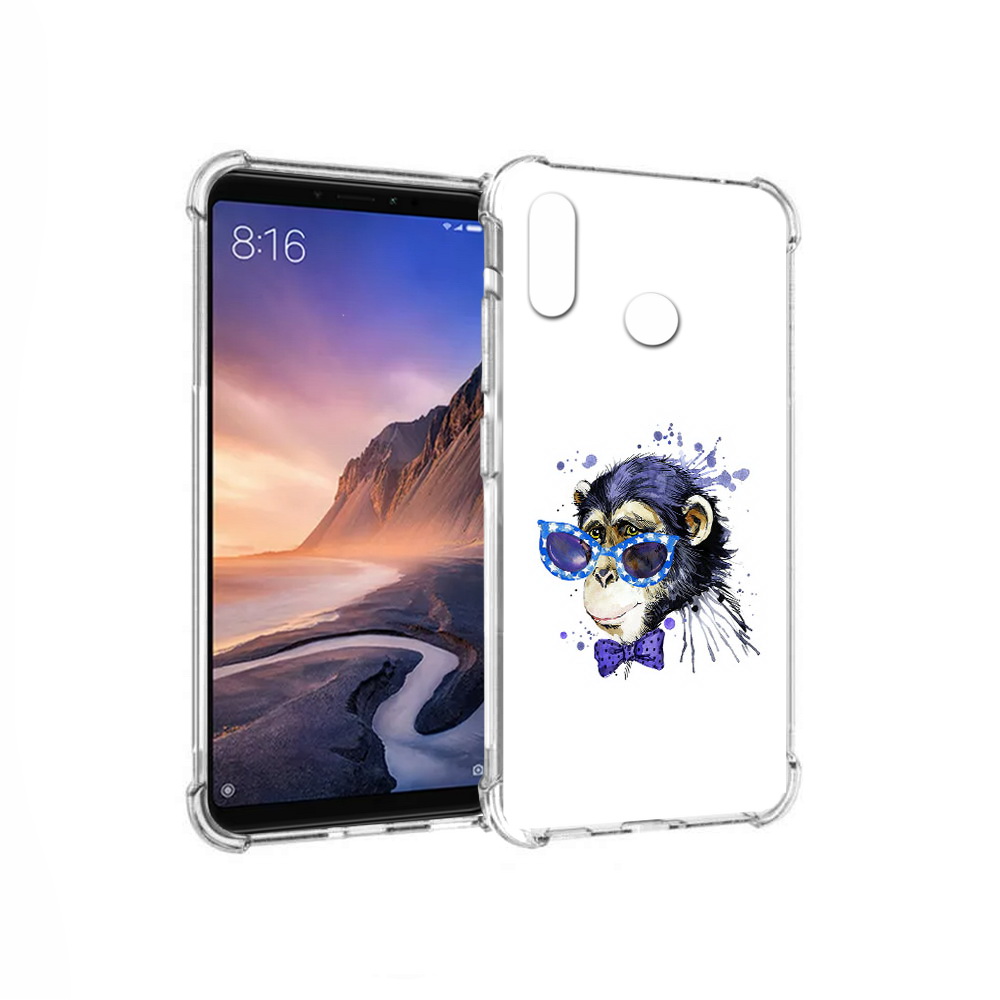 

Чехол MyPads Tocco для Xiaomi Mi Max 3 акварельная обезьяна (PT115366.313.216), Прозрачный, Tocco