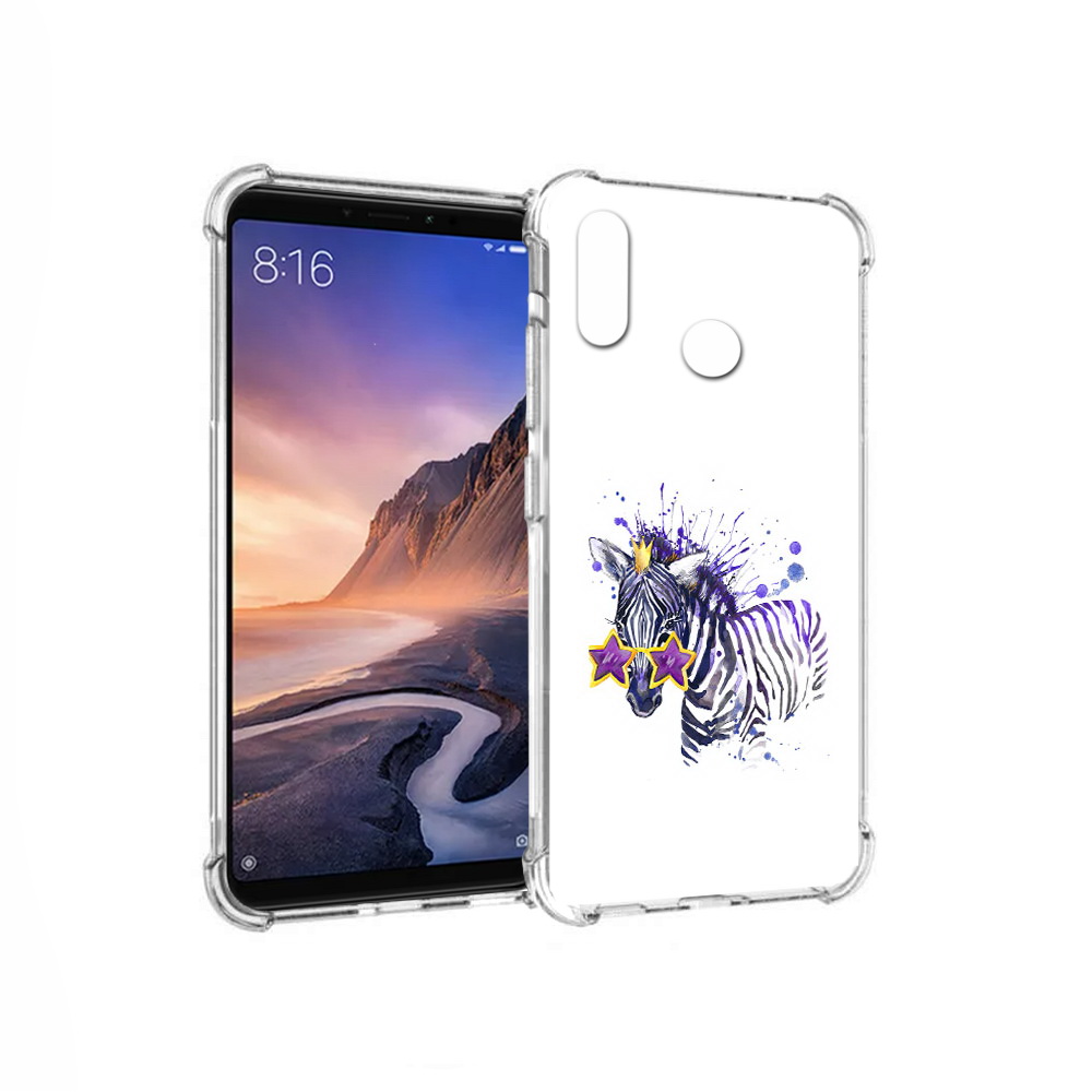 

Чехол MyPads Tocco для Xiaomi Mi Max 3 акварельная зебра (PT115366.313.215), Прозрачный, Tocco