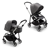

Bugaboo bee6 коляска 2 в 1 alu/grey melange/grey melange, Bee6 2 В 1