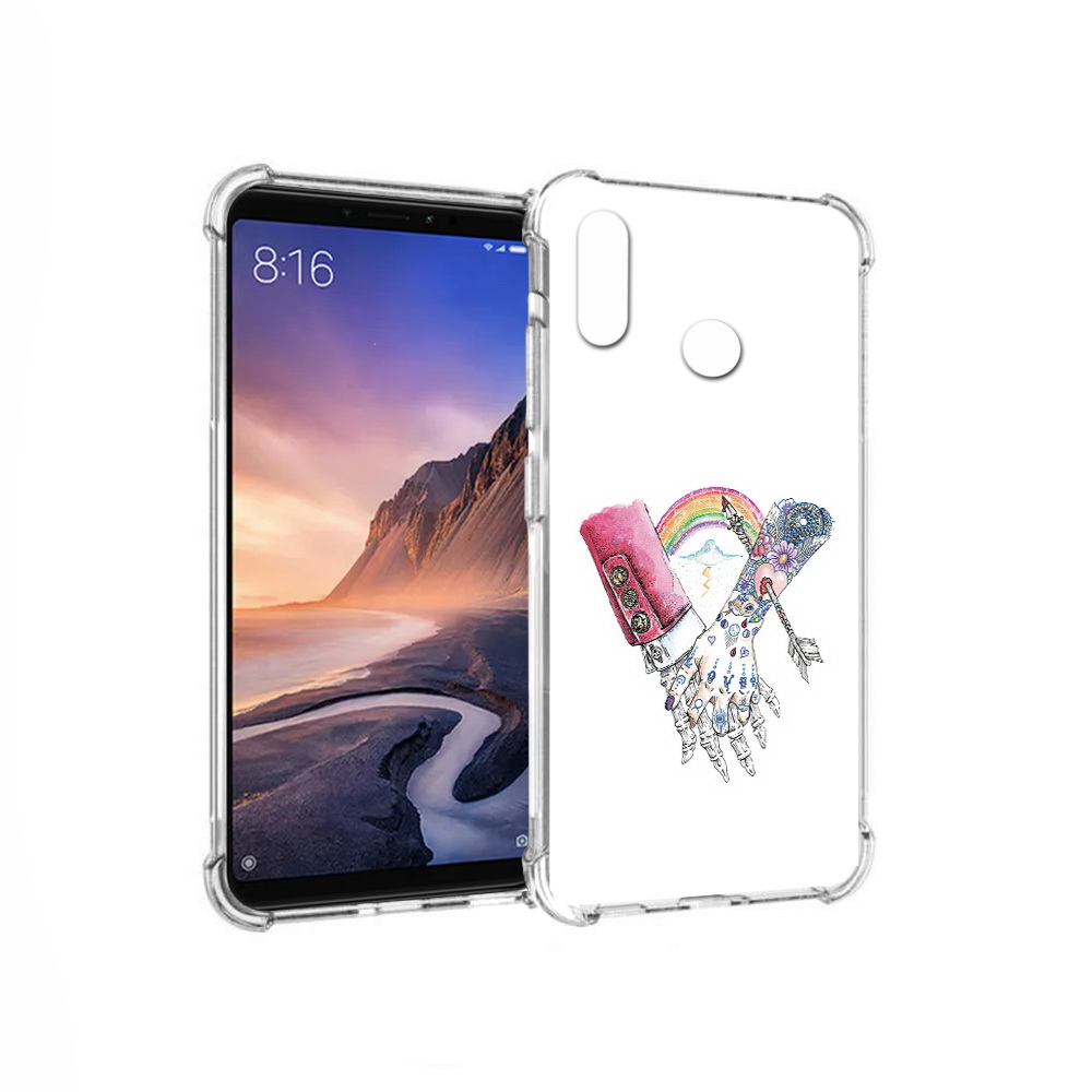 

Чехол MyPads Tocco для Xiaomi Mi Max 3 абстракция руки в татуировках (PT115366.313.212), Прозрачный, Tocco