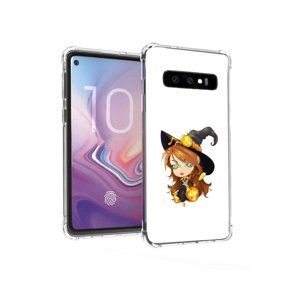 

Чехол MyPads Tocco для Samsung Galaxy S10 Ведьмочка (PT125897.498.40), Прозрачный, Tocco