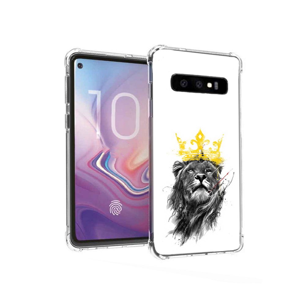 

Чехол MyPads Tocco для Samsung Galaxy S10 король-лев (PT125897.498.391), Прозрачный, Tocco