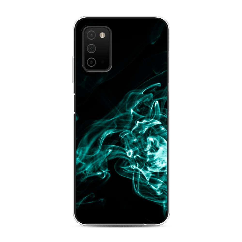 

Чехол на Samsung Galaxy A03s "Дым", Голубой;черный, 2103250-3