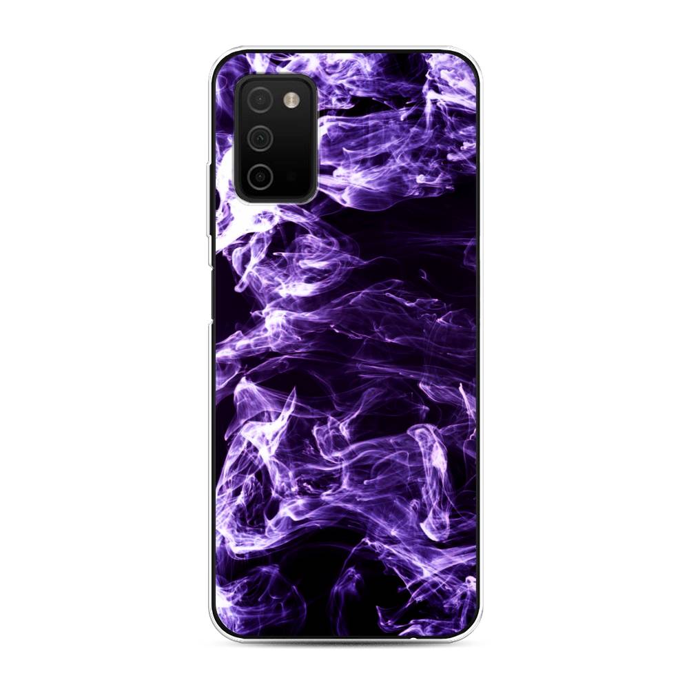 

Чехол на Samsung Galaxy A03s "Фиолетовый дым", Фиолетовый;белый;черный, 2103250-3