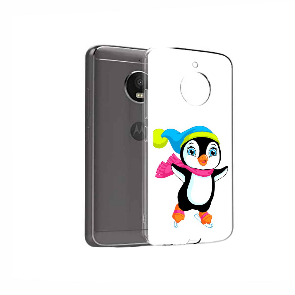 

Чехол MyPads Tocco для Motorola Moto E4 пингвин на коньках (PT99977.370.540), Прозрачный, Tocco