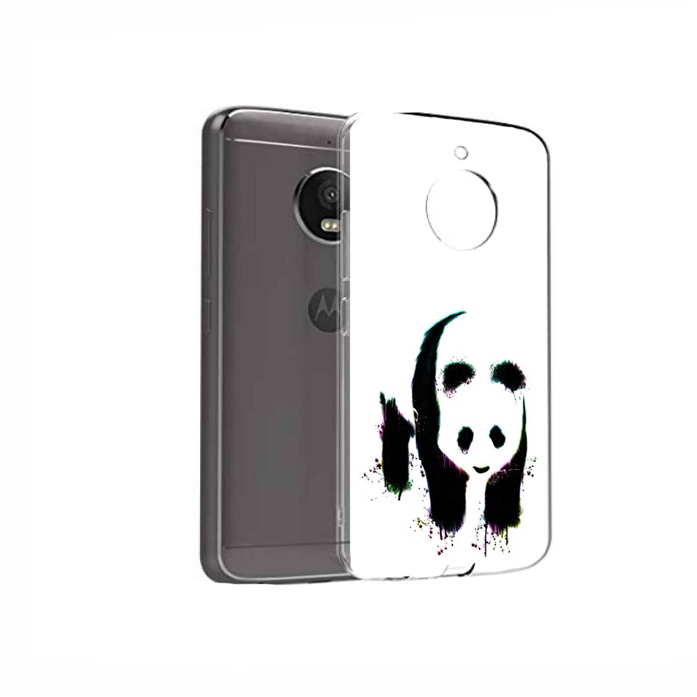 

Чехол MyPads Tocco для Motorola Moto E4 панда в акварели (PT99977.370.532), Прозрачный, Tocco