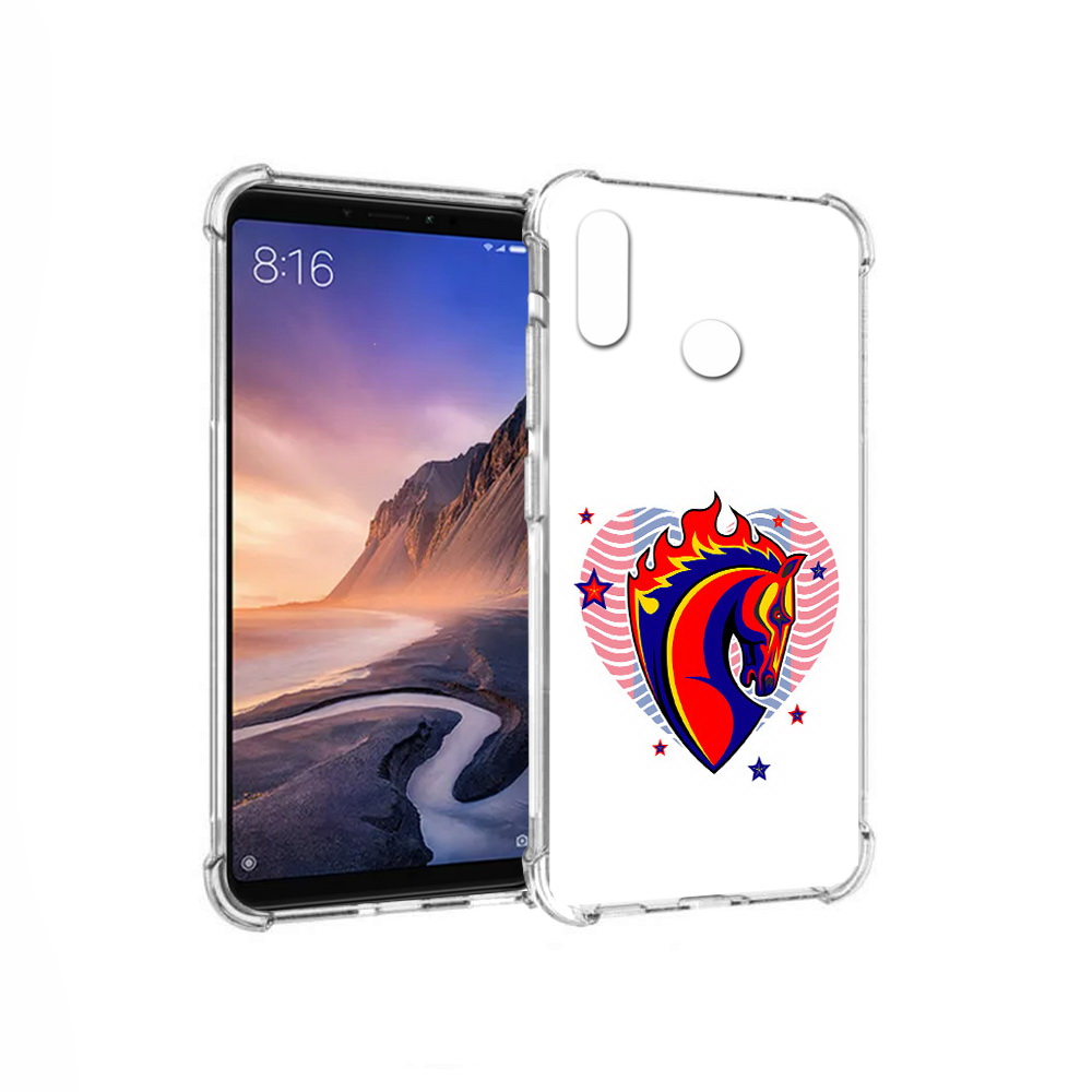 

Чехол MyPads Tocco для Xiaomi Mi Max 3 ФК ЦСЛ Лошадь (PT115366.313.180), Прозрачный, Tocco