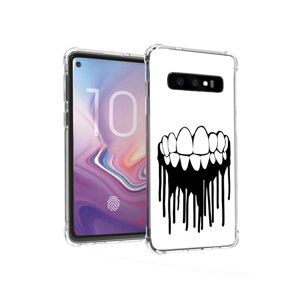 

Чехол MyPads Tocco для Samsung Galaxy S10 зубы (PT125897.498.372), Прозрачный, Tocco