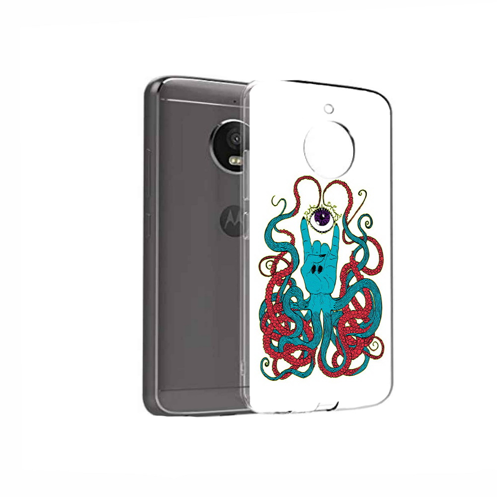 

Чехол MyPads Tocco для Motorola Moto E4 осьминог-рука абстракция (PT99977.370.530), Прозрачный, Tocco