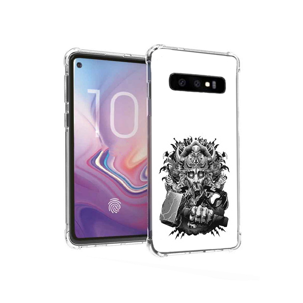 

Чехол MyPads Tocco для Samsung Galaxy S10 злой тор (PT125897.498.363), Прозрачный, Tocco