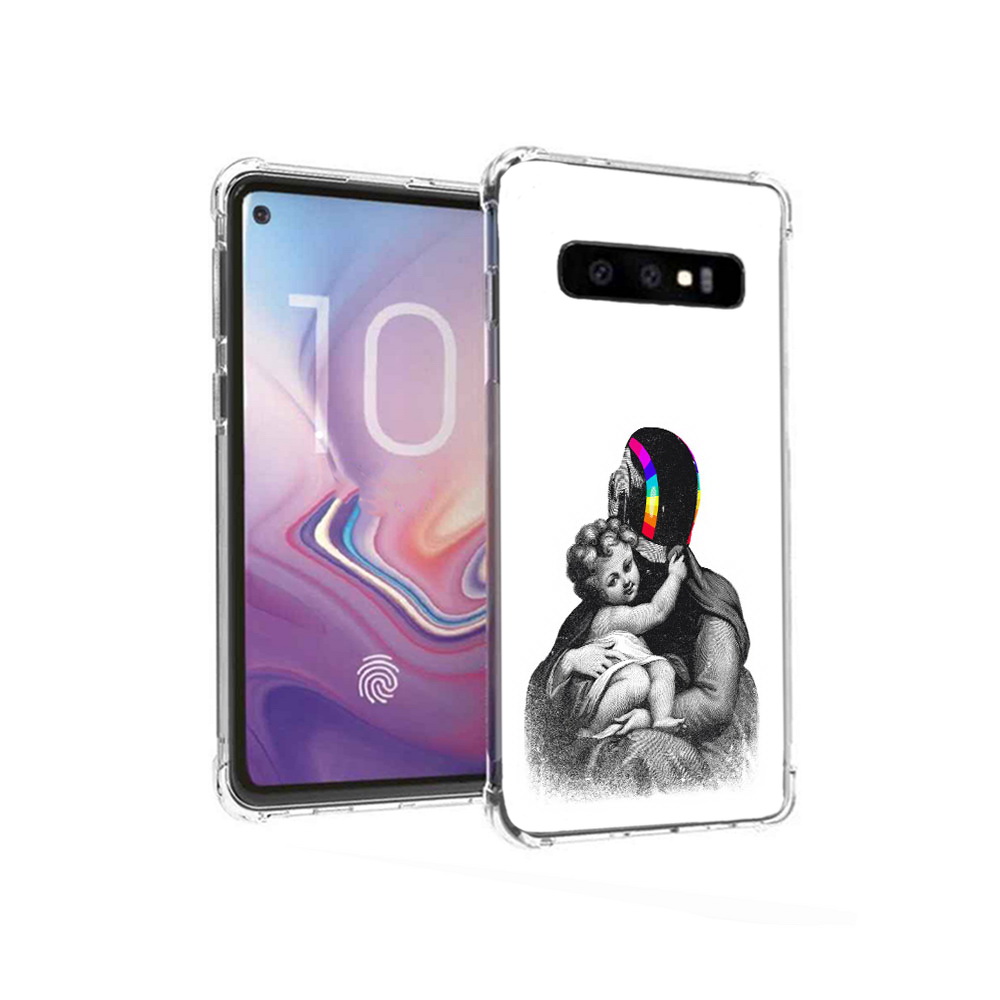 

Чехол MyPads Tocco для Samsung Galaxy S10 защитник в шлеме (PT125897.498.350), Прозрачный, Tocco