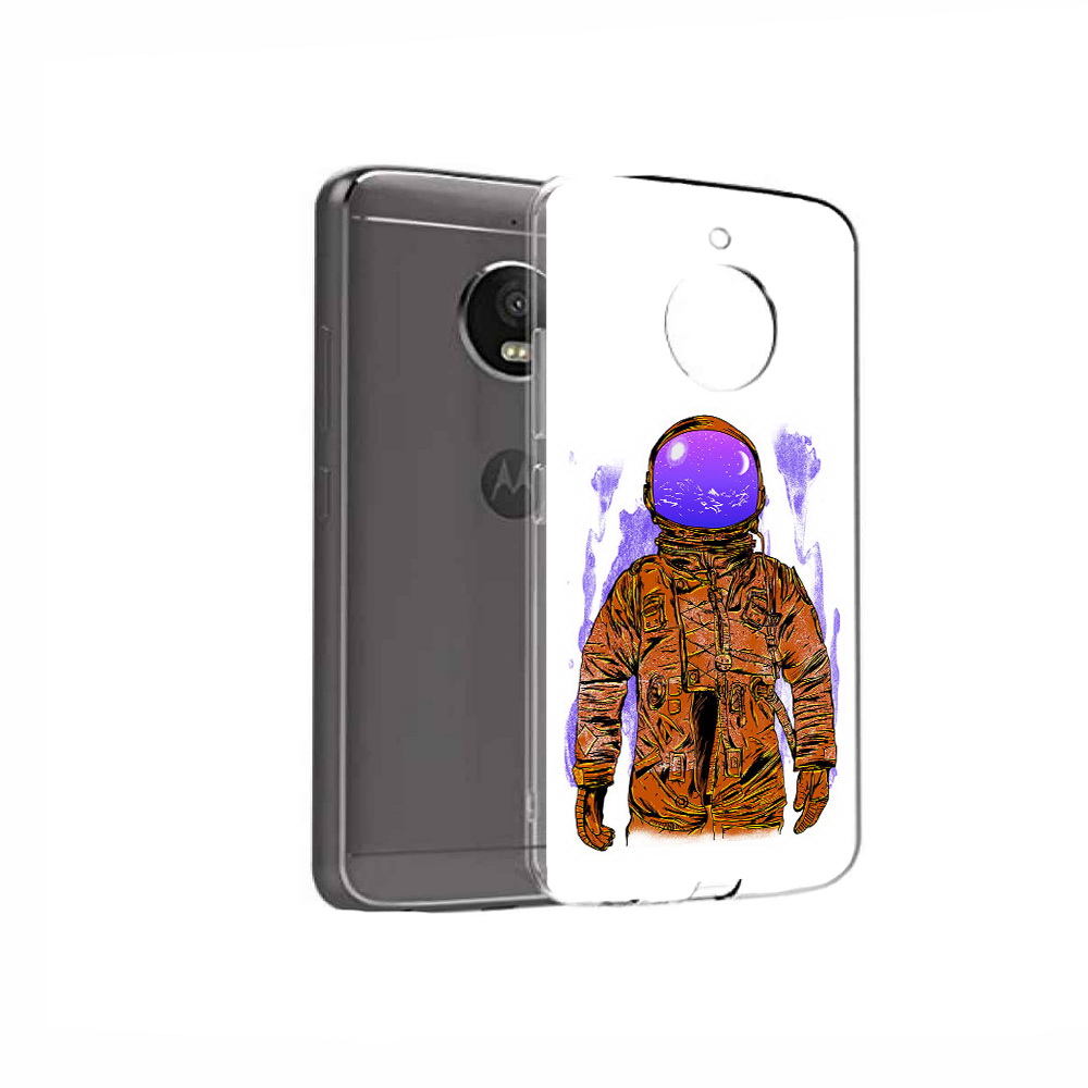 

Чехол MyPads Tocco для Motorola Moto E4 нарисованный мужчина в скафандре (PT99977.370.510), Прозрачный, Tocco