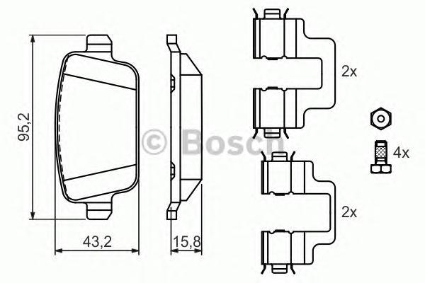 

Колодки тормозные дисковые задн FORD: GALAXY 1.6 EcoBoost/1.6 TDCi/1.8 TDCi/2.0/2.0 EcoBoo