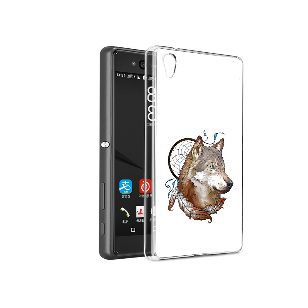 

Чехол MyPads Tocco для Sony Xperia C6 волк и ловец снов (PT28839.243.269), Прозрачный, Tocco