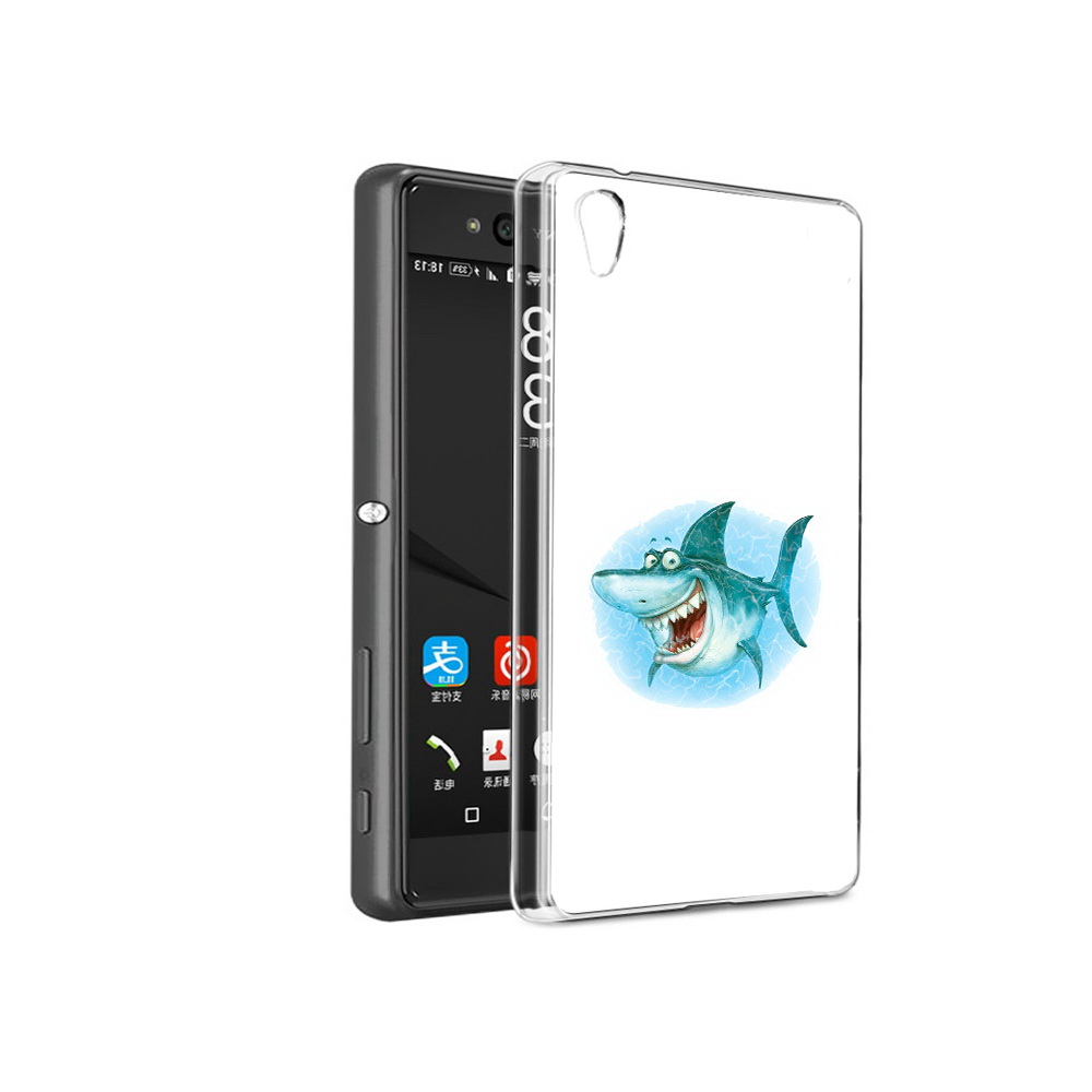 

Чехол MyPads Tocco для Sony Xperia C6 веселая акула (PT28839.243.261), Прозрачный, Tocco