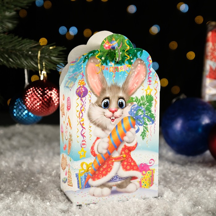 

Подарочная коробка "Заяц-Кот", белый, 26 x 14 x 7см (10 шт), Разноцветный