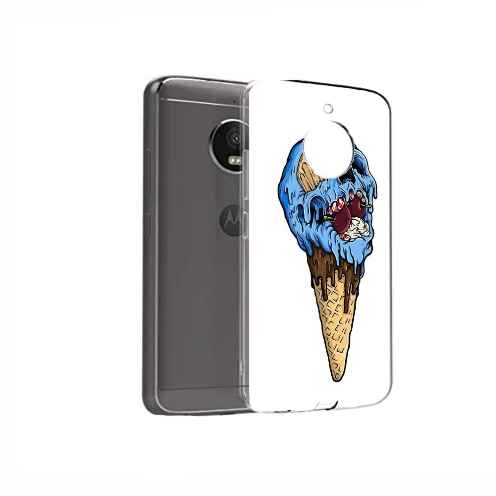 

Чехол MyPads Tocco для Motorola Moto E4 мороженное череп (PT99977.370.484), Прозрачный, Tocco