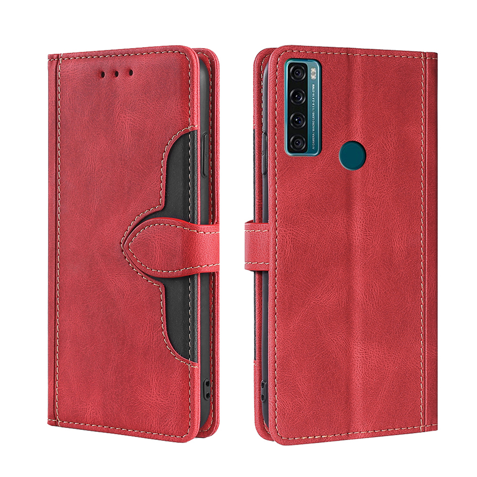 

Чехол-книжка MyPads для TCL 20 SE, Красный