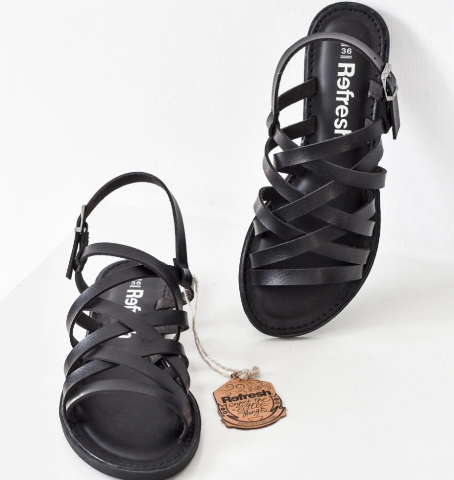 

Сандалии женские Refresh 72231 NEGRO черные 38 RU, Черный, 72231 NEGRO