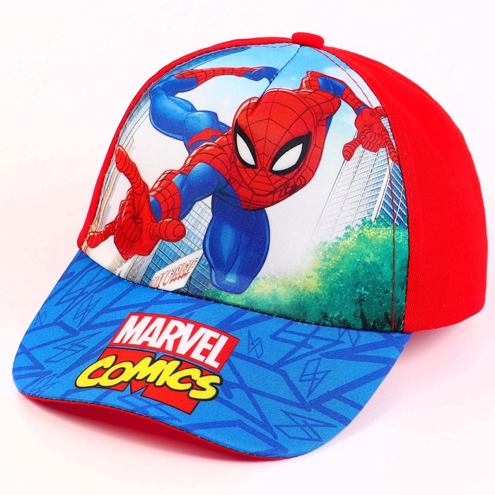 

Кепка детская Marvel Человек-паук, красный, 50-52, Красный;синий, Человек-паук