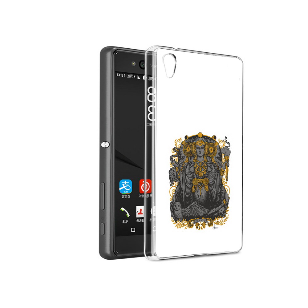 

Чехол MyPads Tocco для Sony Xperia C6 божество с золотыми элементами (PT28839.243.241), Прозрачный, Tocco