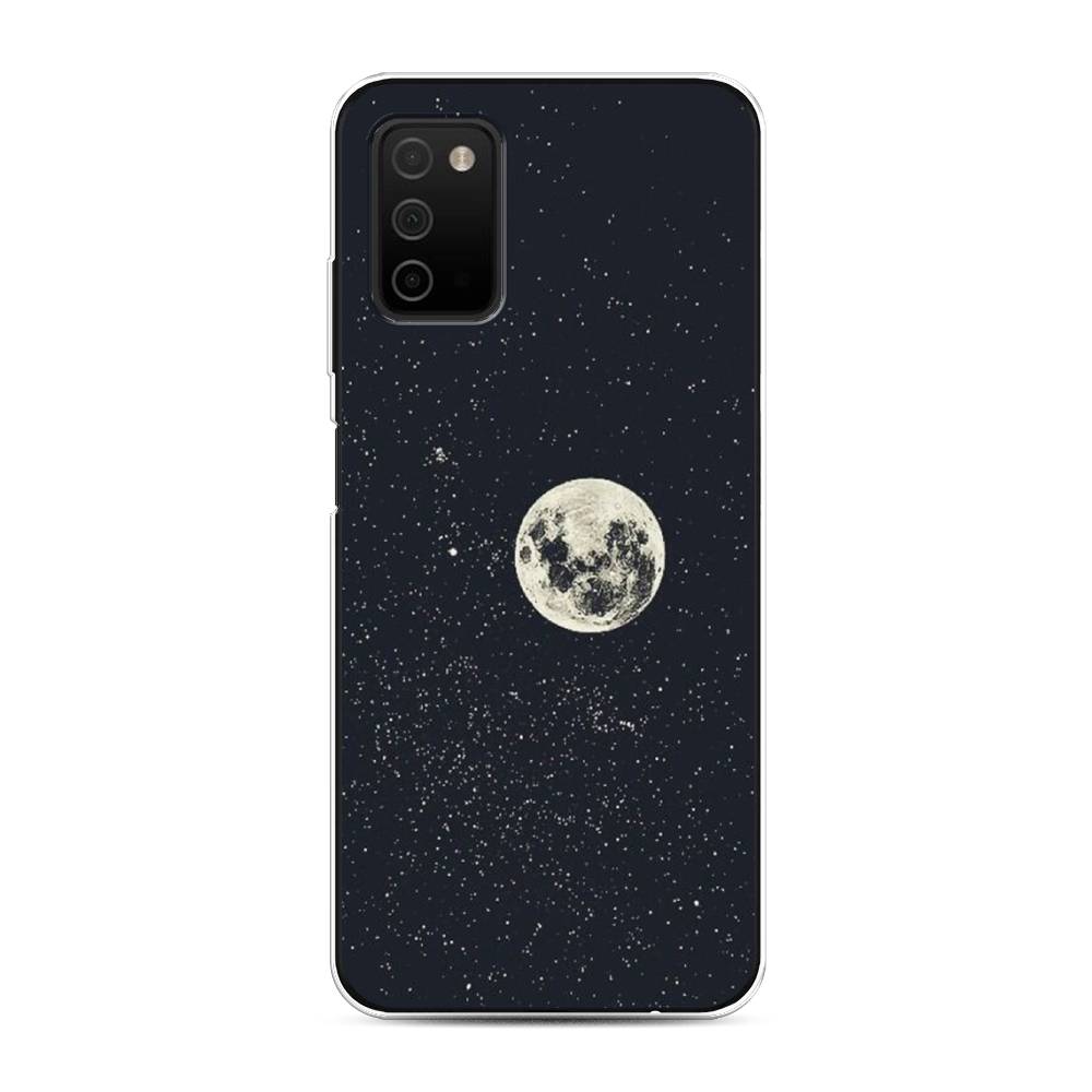 

Чехол на Samsung Galaxy A03s "Полнолуние", Красный, 2103250-2