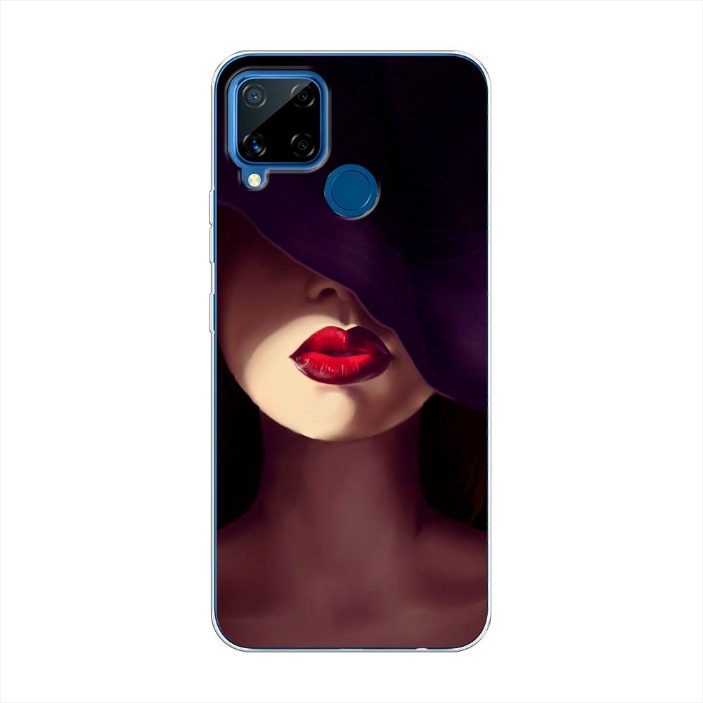 фото Чехол awog "красные губы" для realme c15