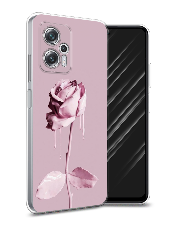 

Чехол Awog на Poco X4 GT/Redmi Note 11T Pro/11T Pro Plus "Роза в краске", Разноцветный, 315250-8