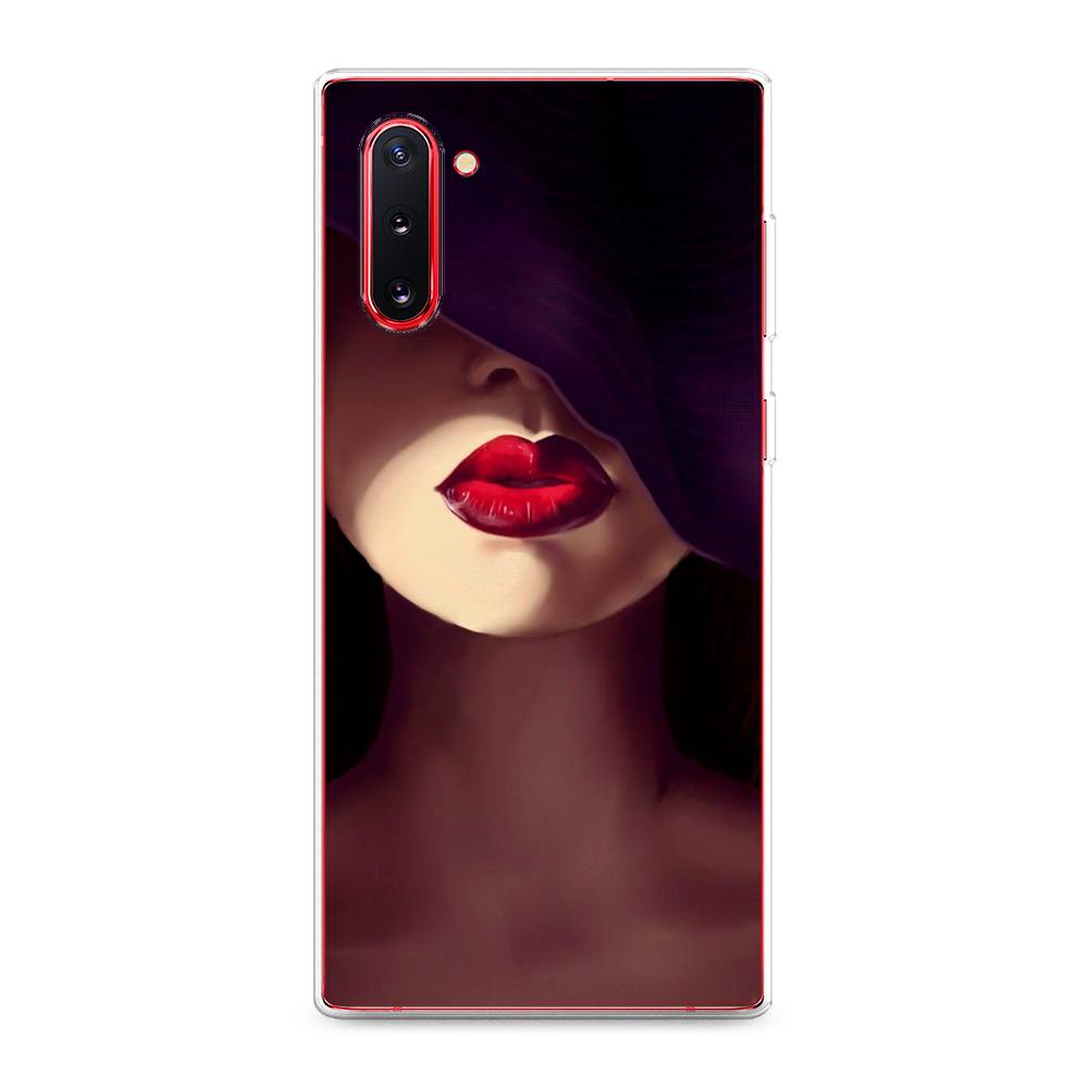 фото Чехол awog "красные губы" для samsung galaxy note 10