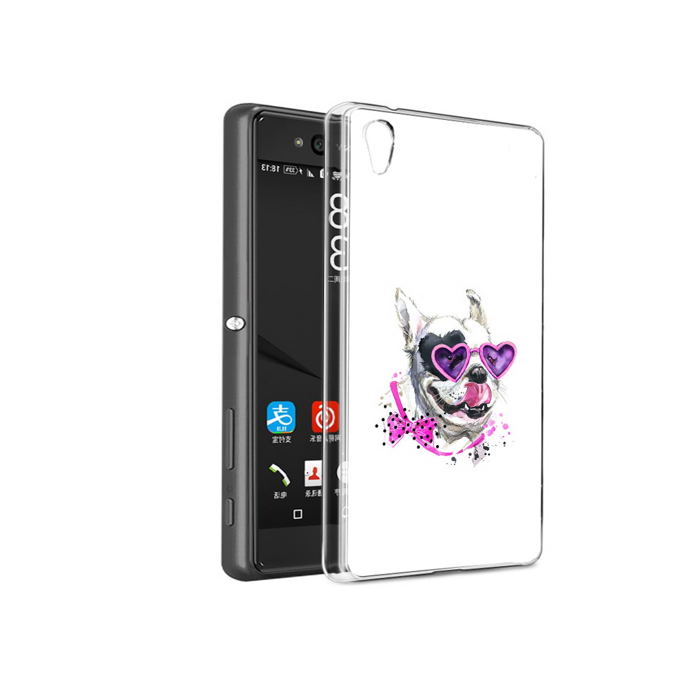 

Чехол MyPads Tocco для Sony Xperia C6 акварельный пёс (PT28839.243.218), Прозрачный, Tocco