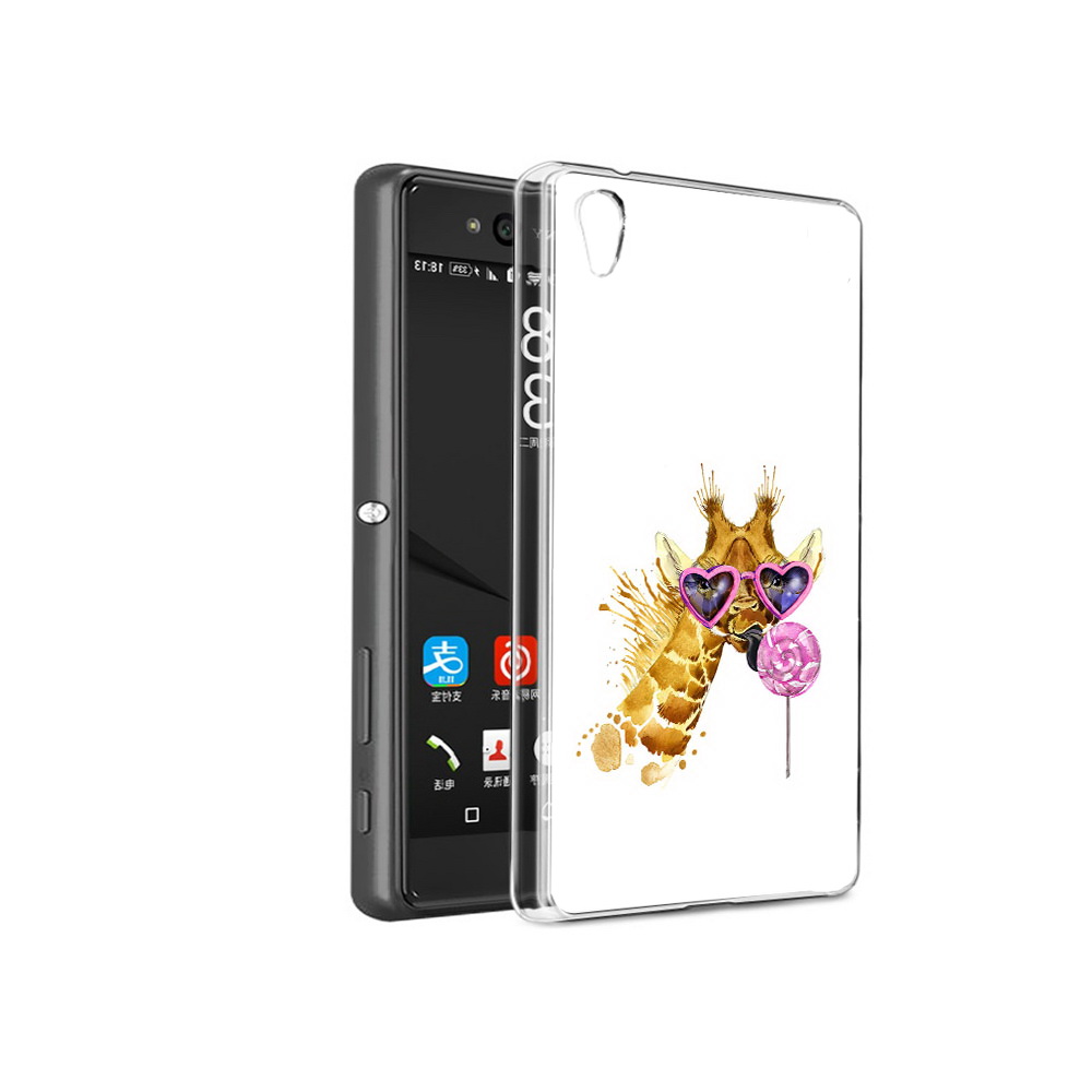 

Чехол MyPads Tocco для Sony Xperia C6 акварельный жираф (PT28839.243.217), Прозрачный, Tocco
