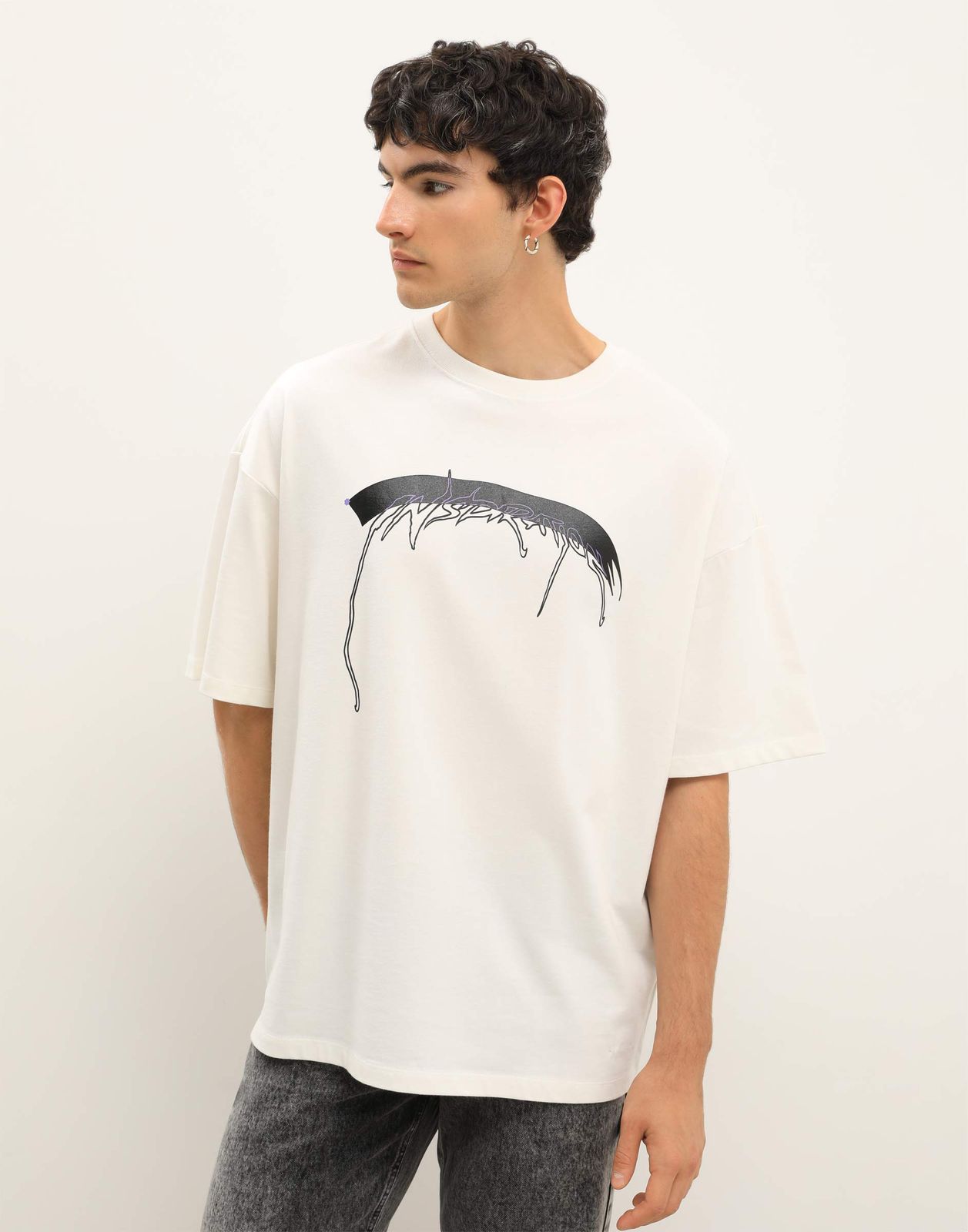 

Футболка мужская Gloria Jeans BKT014718 молочный M/182, Бежевый, BKT014718