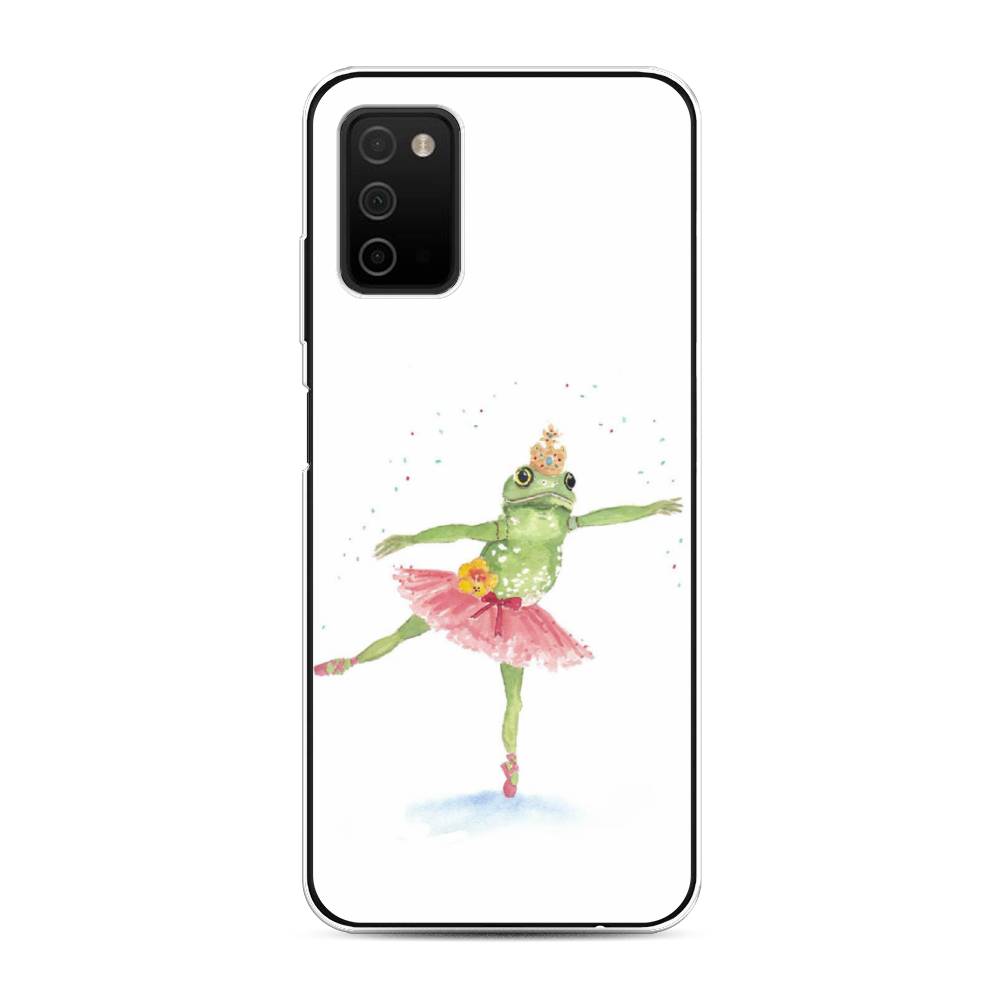 

Чехол на Samsung Galaxy A03s "Лягушка-балерина", Зеленый, 2103250-4