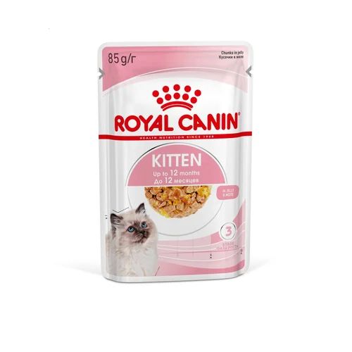 

Влажный корм для котят ROYAL CANIN Kitten Instinctive, мясо в желе, 24шт по 85г, Feline Breed Nutrition Kitten Instinctive