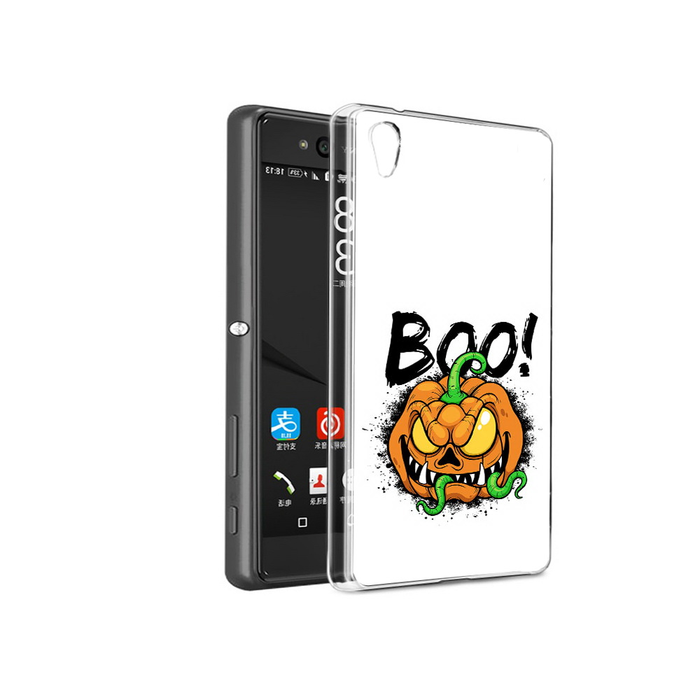 

Чехол MyPads Tocco для Sony Xperia C6 Хэллоуин бу (PT28839.243.193), Прозрачный, Tocco
