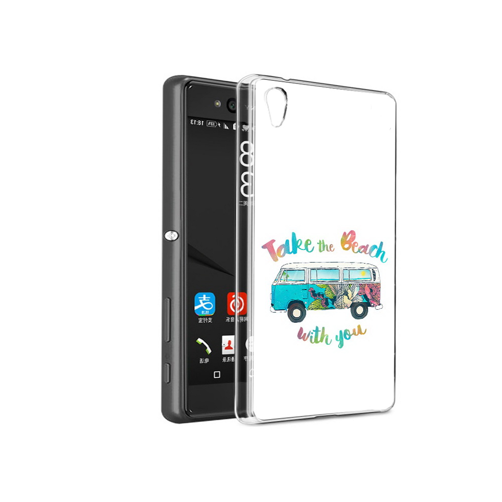 

Чехол MyPads Tocco для Sony Xperia C6 Хиппи автобус (PT28839.243.190), Прозрачный, Tocco