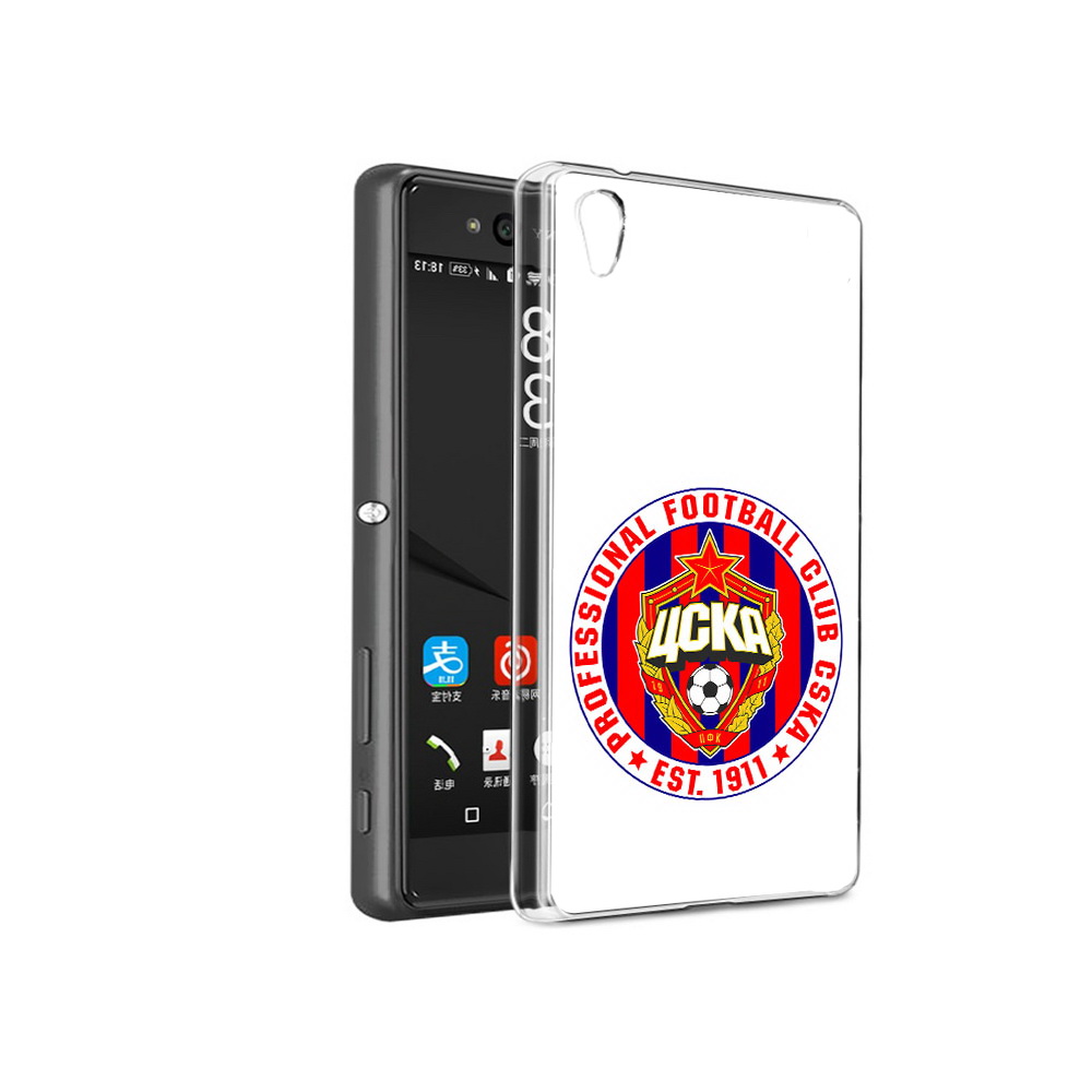 

Чехол MyPads Tocco для Sony Xperia C6 ФК ЦСК логотип (PT28839.243.178), Прозрачный, Tocco