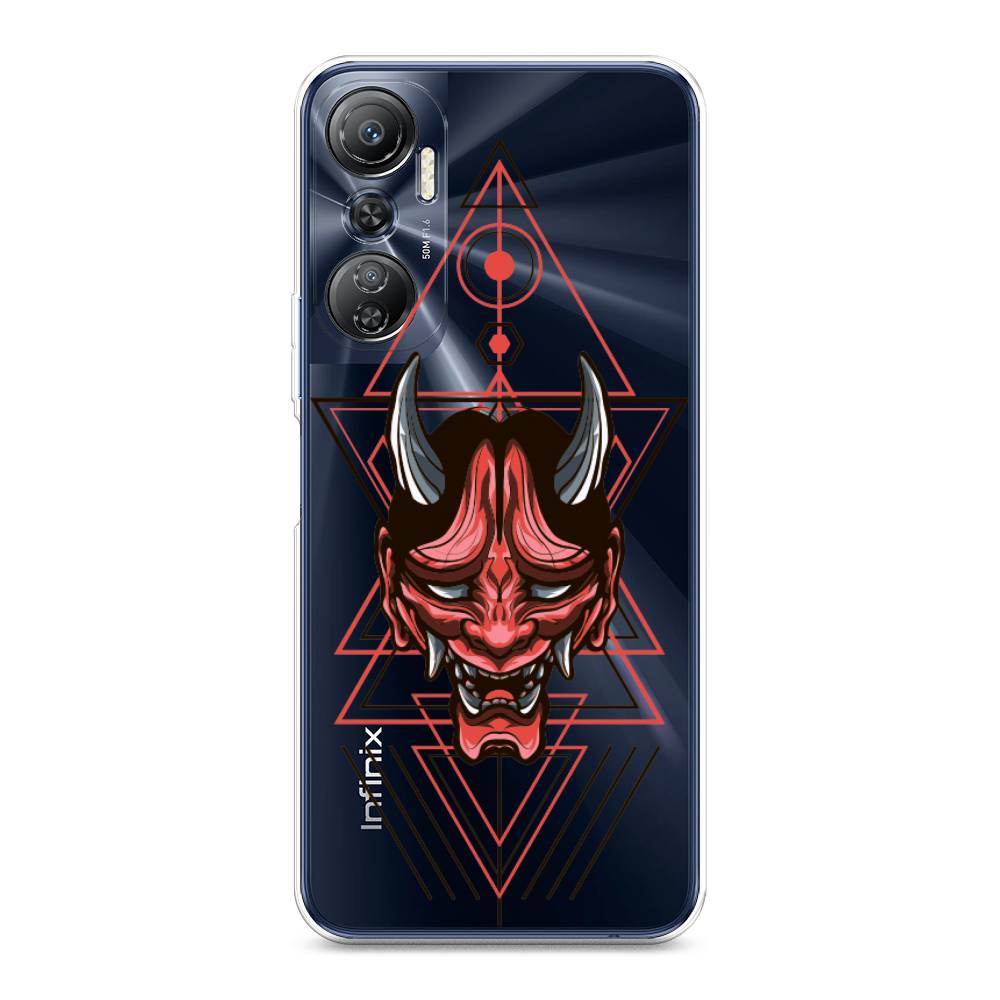 

Чехол на Infinix Hot 20 4G "Hanya Oni mask", Серый;красный;черный, 3103150-4