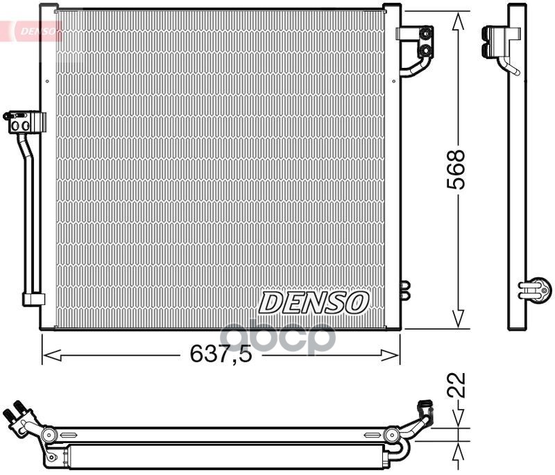 

Конденсор Mercedes Gle (W166) 15-18 / M-Class (W166) 11-15 Denso арт. DCN17058