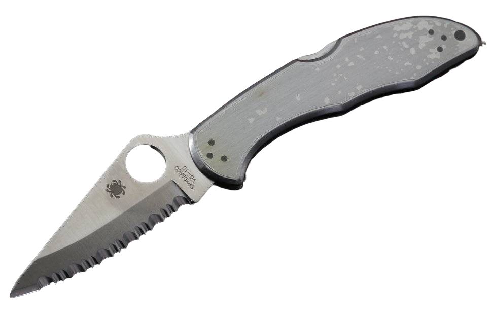 

Складной нож Spyderco Delica 4 (рукоять нержавеющая сталь, серрейтор, VG-10)