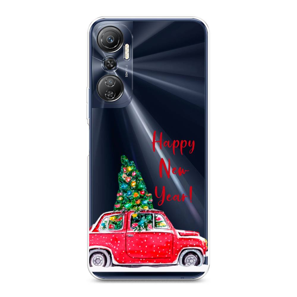 

Чехол на Infinix Hot 20 4G "Happy New Year", Красный;зеленый, 3103150-5